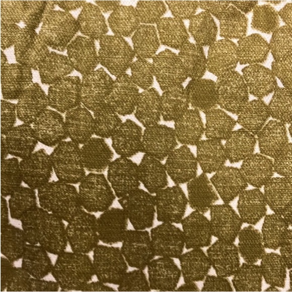 3/$15 ❤️ 1/15 Merona pencil skirt 16 xl greenish gold and white - Picture 7 of 9